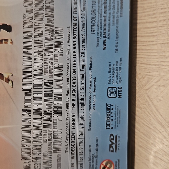 GREASE faux T Birds black leather jacket DVD  Rockin' Rydell Edition EUC - Picture 7 of 8